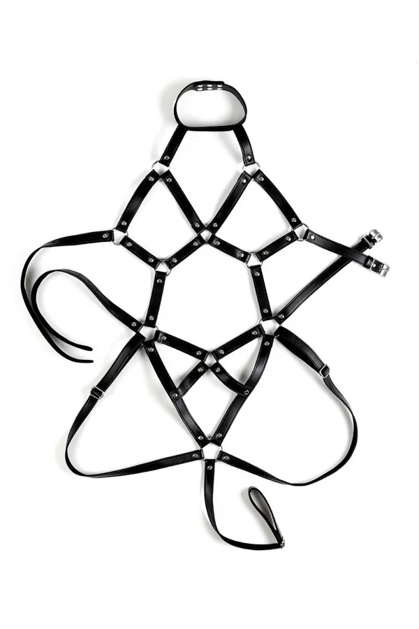 Harnais de corps pour femme Lovehit en cuir vegan de Virgite