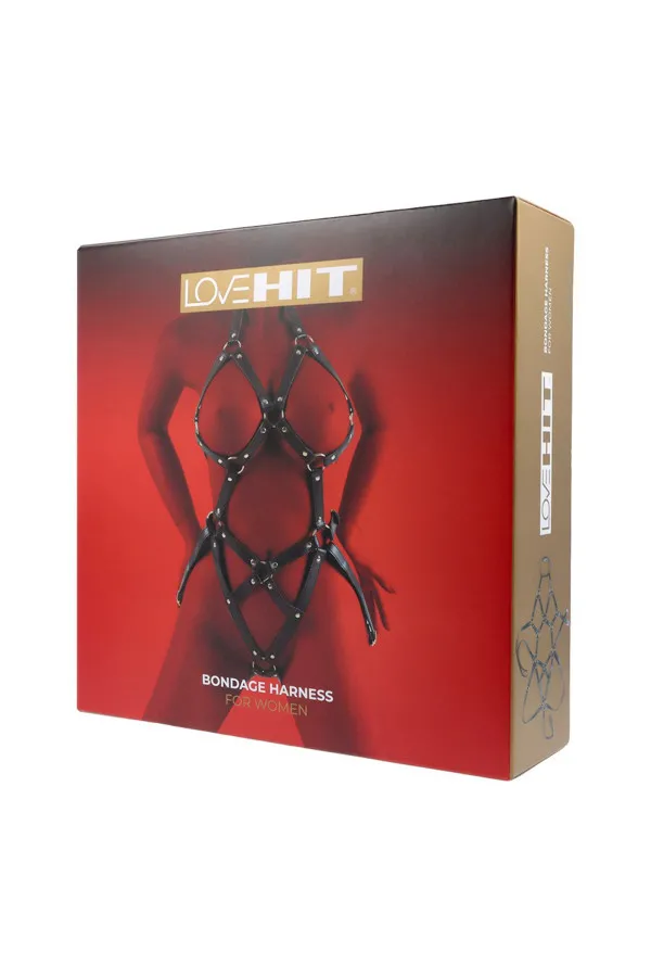 Harnais de corps pour femme Lovehit en cuir vegan de Virgite