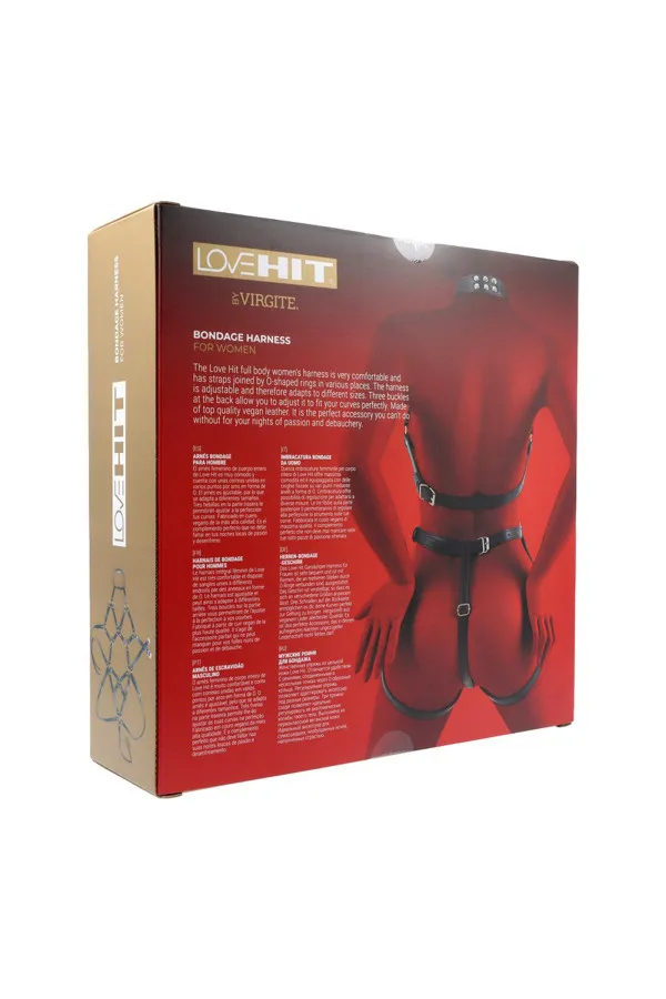 Harnais de corps pour femme Lovehit en cuir vegan de Virgite