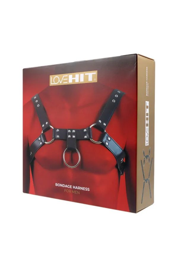 Harnais de poitrine pour homme en cuir vegan Lovehit de Virgite