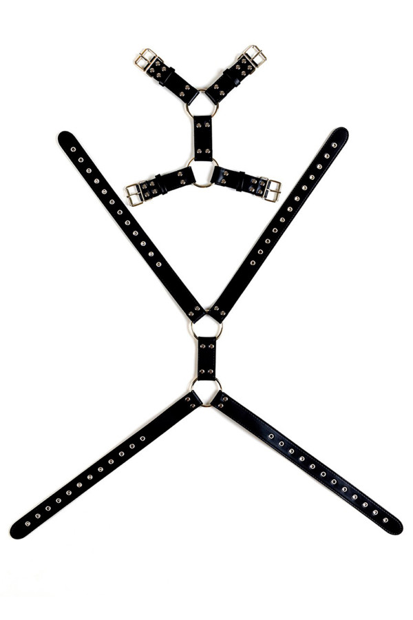 Harnais de poitrine pour homme en cuir vegan Lovehit de Virgite