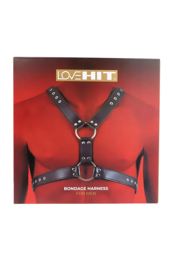 Harnais de poitrine pour homme en cuir vegan Lovehit de Virgite