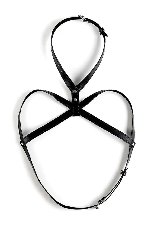 Harnais de poitrine pour femme en cuir vegan de Virgite