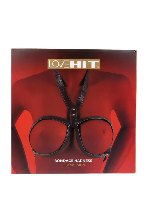 Harnais de poitrine pour femme en cuir vegan de Virgite