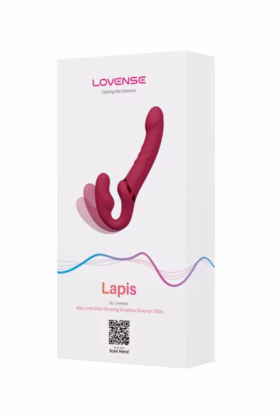 Gode-ceinture vibrant et connecté sans harnais Lapis de Lovense