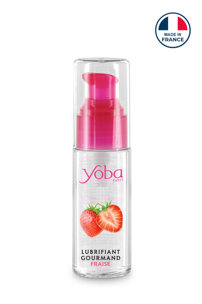 Lubrifiant à base d'eau et gourmand fraise Yoba 50ml