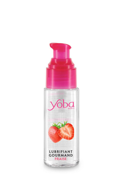Lubrifiant à base d'eau et gourmand fraise Yoba 50ml