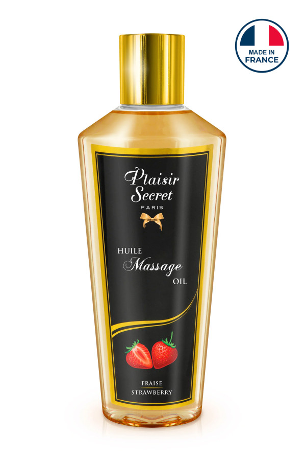 Huile de massage sèche fraise 250ml