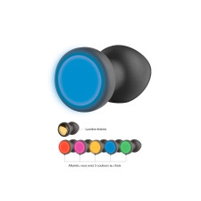 Plug anal vibrant lumineux avec télécommande