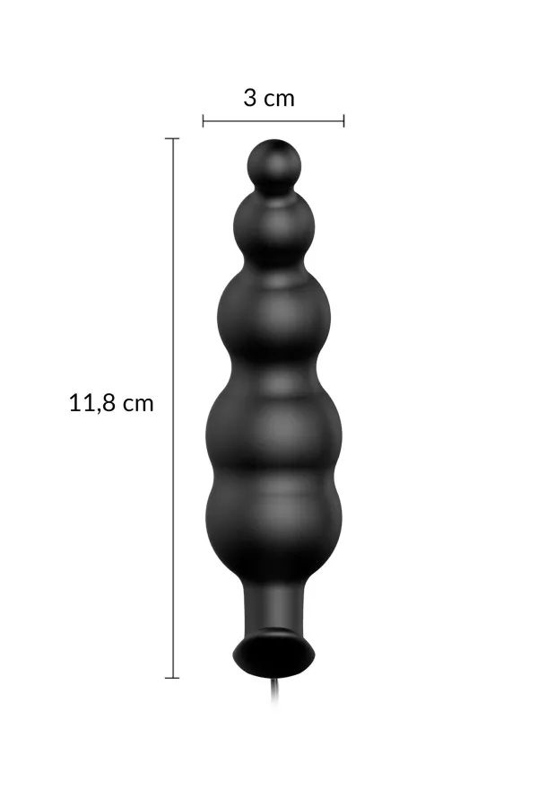 Plug Vibrant à Boules Progressives - Plaisir Intense & Sécurité