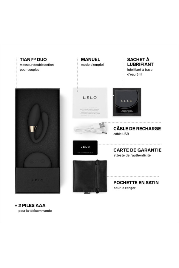 Lelo Tiani Duo, stimulateur pour couple avec télécommande