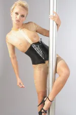 Serre taille en latex avec agraphes et laçets XXL