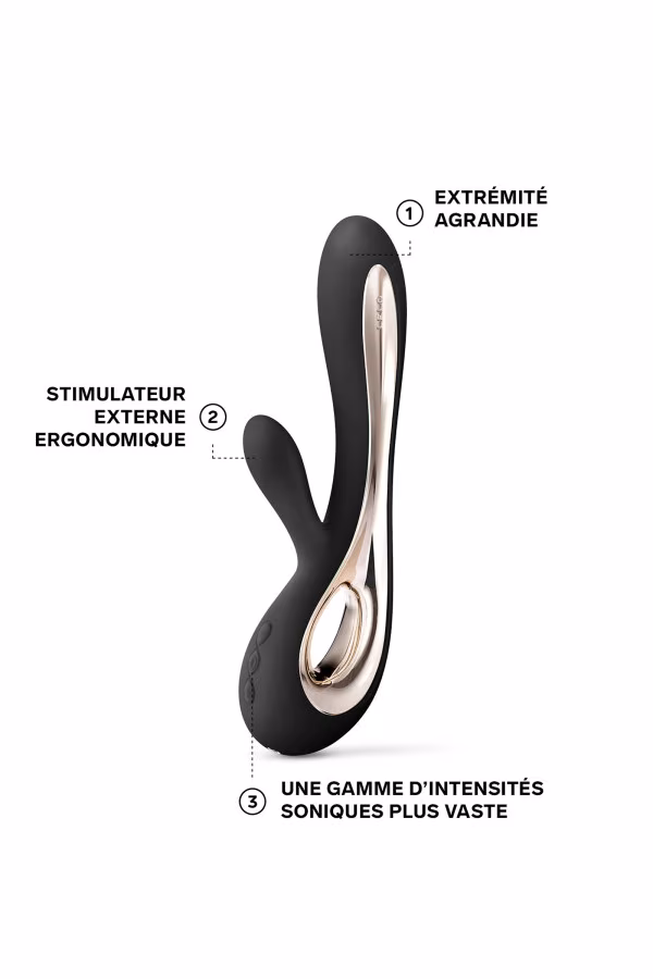 Vibromasseur rabbit Lelo Soraya 2 USB Noir