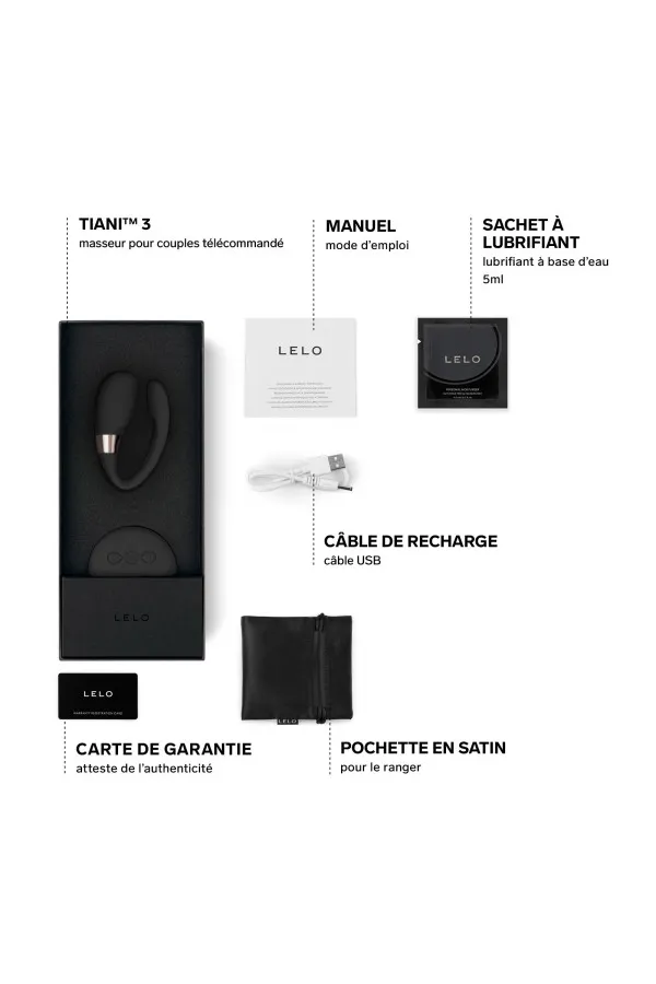 Stimulateur pour couple Tiani 3 Noir de LELO