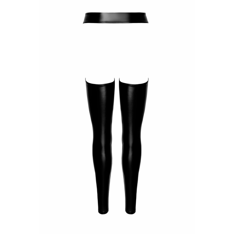 Leggings Femme Effet Wetlook Mat - Ouverture Chaps Large Sur Les Côtés - Taille L - Neuf Avec étiquette