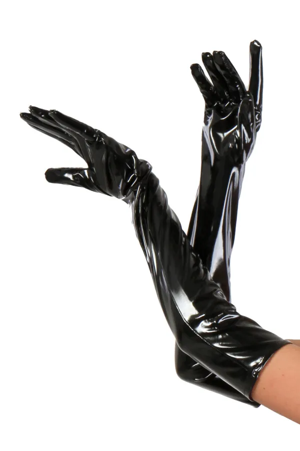 Gants longs en vinyle de Soisbelle