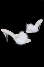 Mules à plumes 