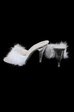 Mules à plumes 