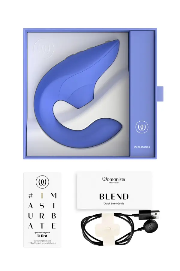Womanizer Blend - Vibromasseur Rabbit point G et clitoris par air pulsé