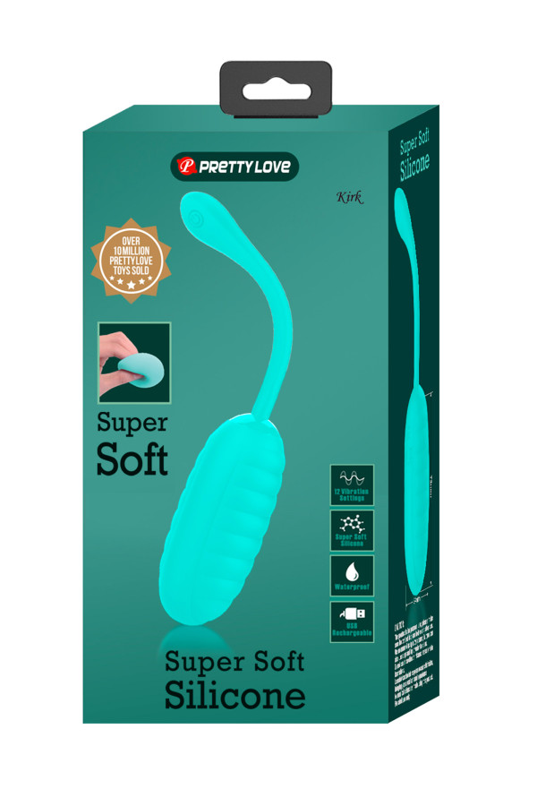 Kirk, œuf vibrant en silicone super soft