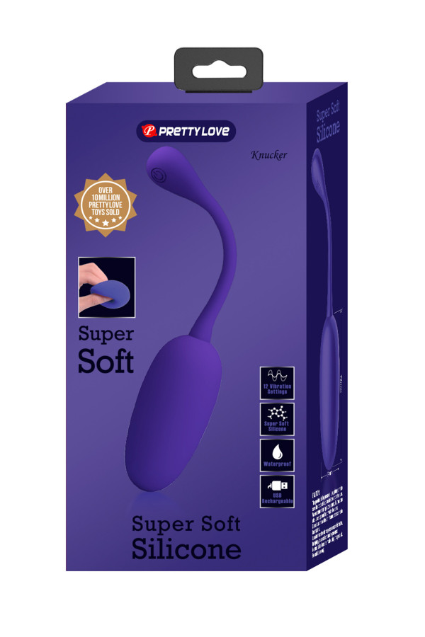Knucker, œuf vibrant en silicone super soft