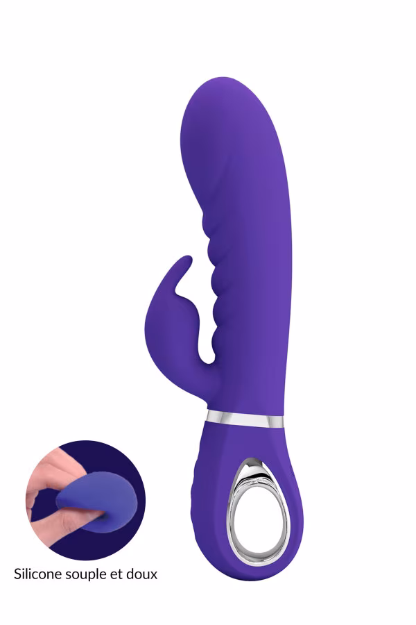 Vibromasseur Rabbit point-G Prescott de Pretty Love - Rouge