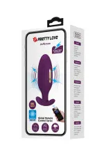 Jefferson, plug anal vibrant connecté à électro-stimulation