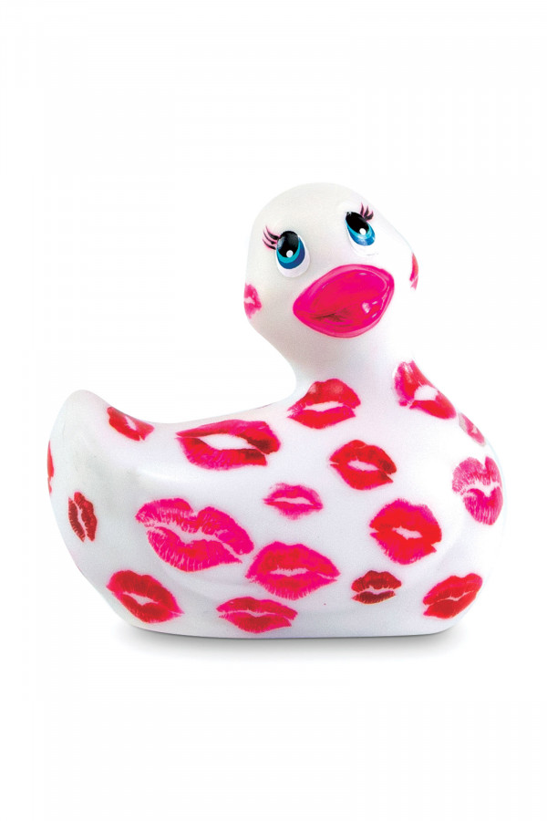 Canard vibrant Romance blanc avec bisous sur le corps