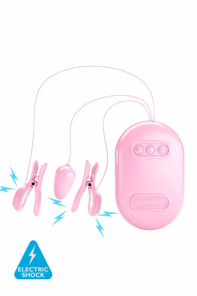 Oeuf vibrant et pinces tetons surprise box de Pretty Love - Bleu