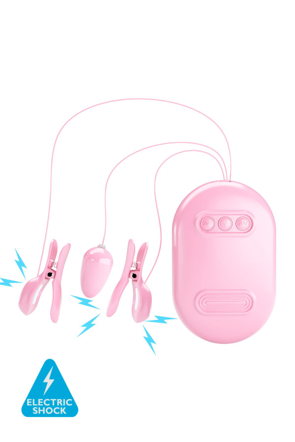 Surprise Box, pinces tétons électrostimulation et œuf vibrant