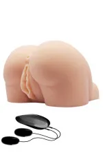 Fessier cambré réaliste vibrant vagin et anus