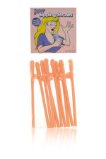 10 pailles pénis Dicky Sipping Straws