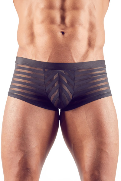 Boxer ajusté à rayures transparentes