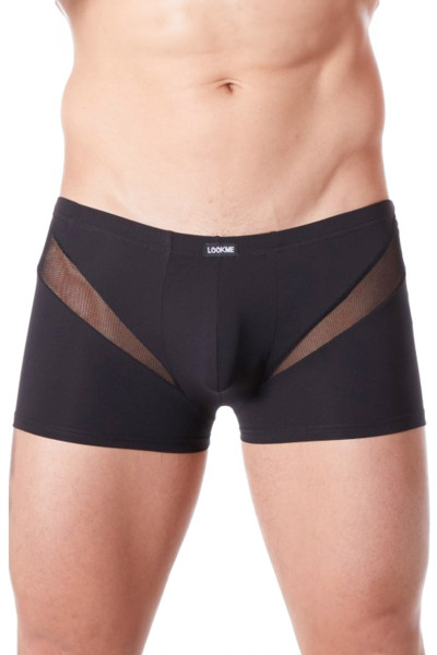 Boxer homme avec empiècements en résille