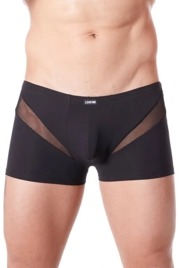 Boxer homme avec empiècements en résille de LookMe