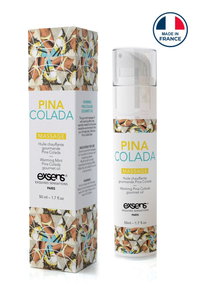 Huile de massage chauffante Excens Pina Colada 50ml