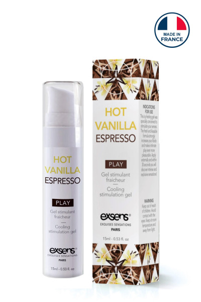 Gel stimulant fraîcheur Exsens Hot Vanilla Espresso 15ml