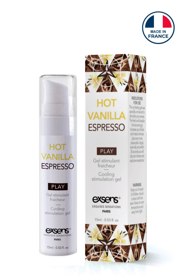 Gel stimulant fraîcheur Exsens Hot Vanilla Espresso 15ml