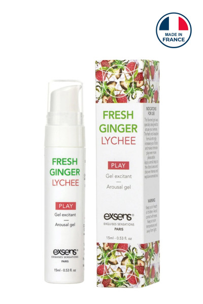 Gel excitant pour femme Exsens Fresh Ginger litchi 15ml
