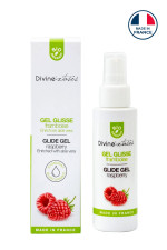 Gel glisse bio Divinextases framboise 100ml