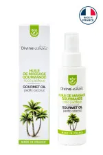 Huile de massage gourmande bio Divinextases coco pacifique 100ml
