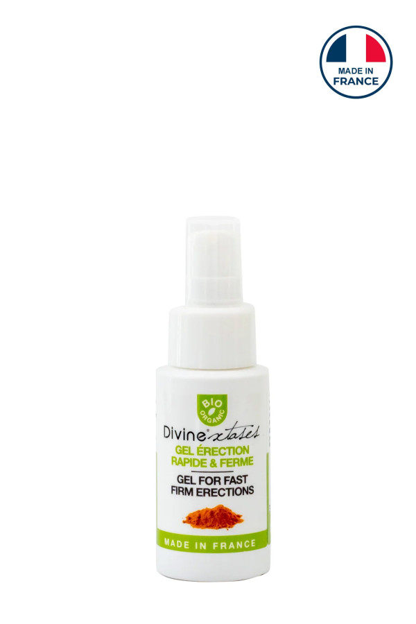 Gel érection rapide et ferme bio Divinextases 50ml