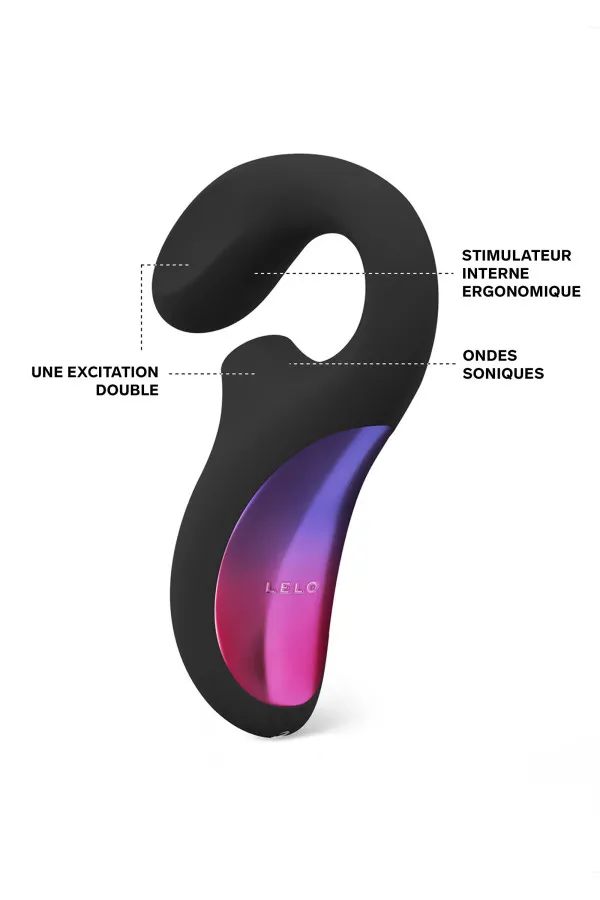 Stimulateur clitoris et point G noir Enigma Lelo pas cher