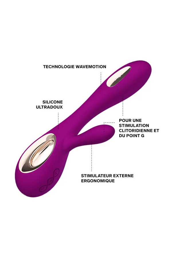 Vibromasseur Rabbit Soraya Wave Bleu de LELO