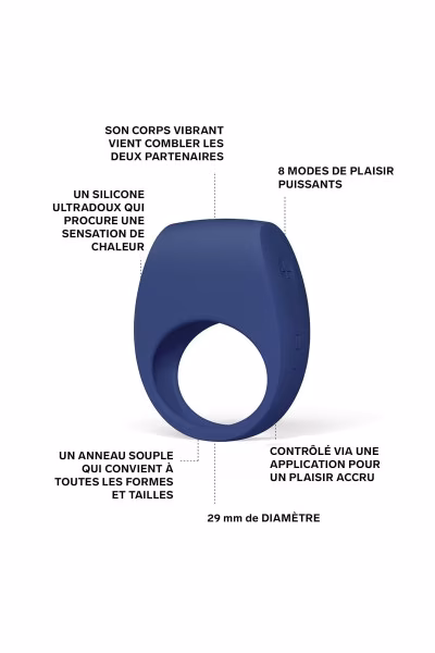 LELO TOR 3 Anneau vibrant pour couple bleu