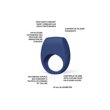 LELO TOR 3 Anneau vibrant pour couple bleu