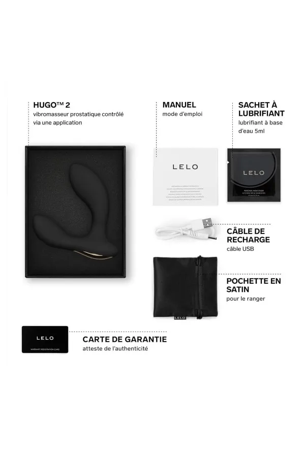 LELO HUGO 2 Vibromasseur prostatique connecté