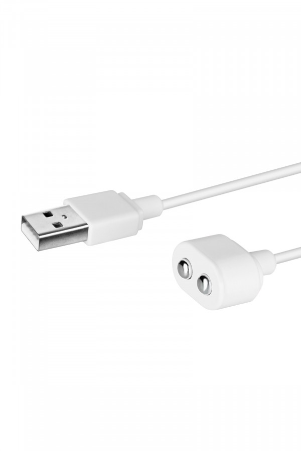 Satisfyer, câble de charge USB magnétique blanc