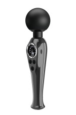 Skyler, vibromasseur Magic Wand noir avec compteur LED