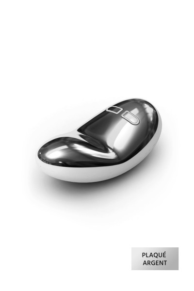 Lelo Yva, galet vibrant de luxe plaqué argent